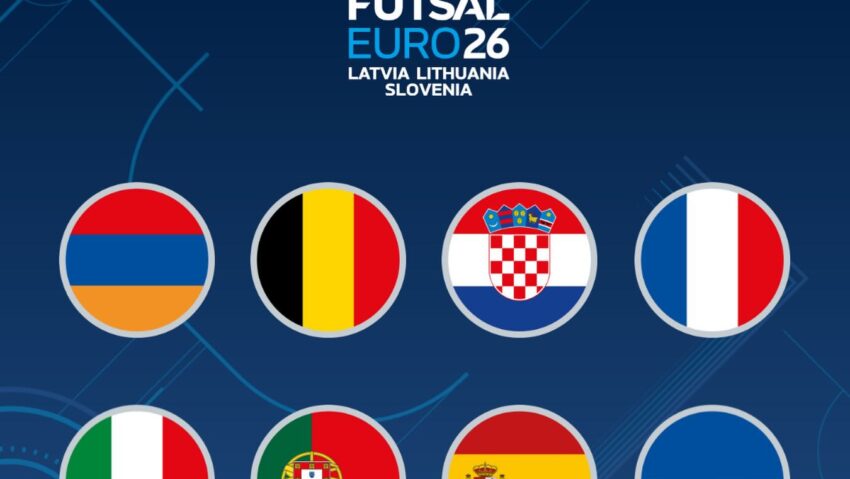 Turneul final al UEFA Futsal EURO 2026 a început în Letonia, Lituania și Slovenia