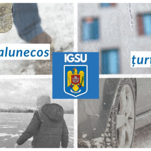 Atenție maximă pe drumuri și trotuare din cauza vremii nefavorabile