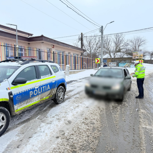 Polițiștii rutieri derulează o acțiune amplă pentru siguranța în trafic
