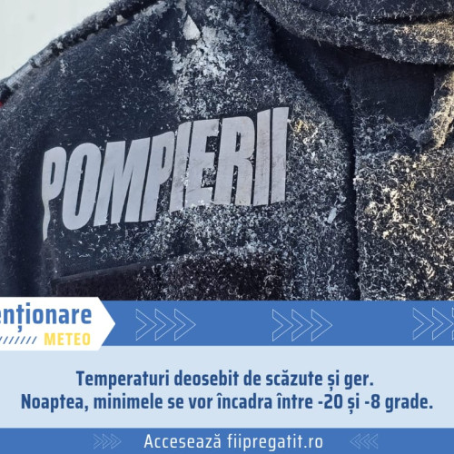 Cod galben de ger anunțat pentru județul Giurgiu