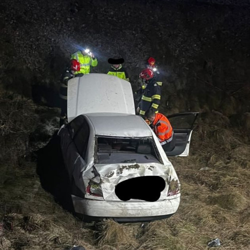 Accident grav în Bistrița: două victime cu traumatism cranian