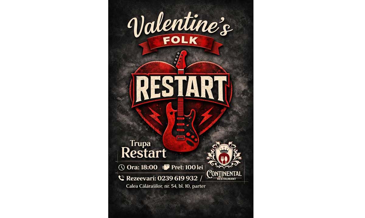 Brăilenii sunt invitați la o seară folclorică de Valentine's Day