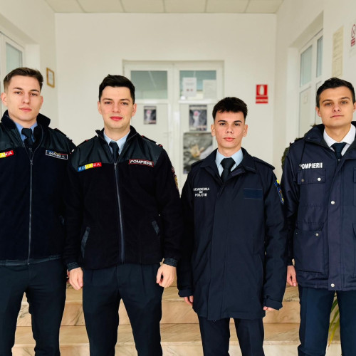 Studenți de la Academia de Poliție își îmbunătățesc abilitățile în cadrul ISU Giurgiu