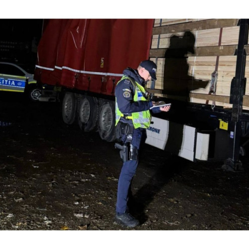 Poliția din Bicaz descoperă transport ilegal de lemn în Sabășa