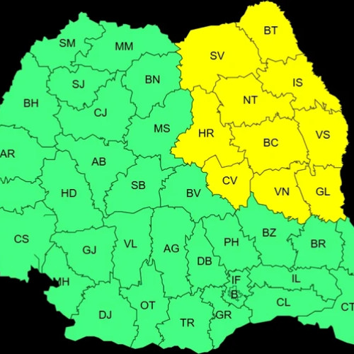 Avertizare meteo: Ninsori semnificative și ger în sud-vestul țării