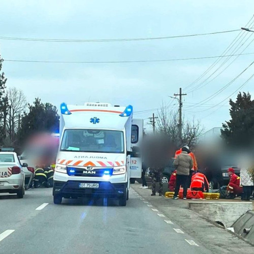 Șoferiță și pasageră scăpate cu bine după un accident pe DJ 546