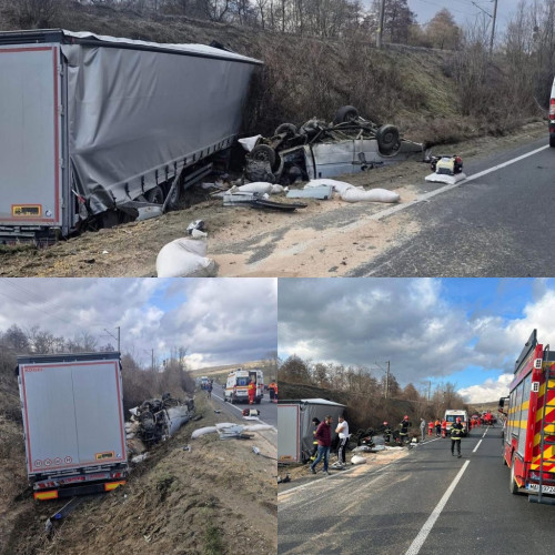 Accident grav pe DN 6: Trei victime decedate, între care doi copii