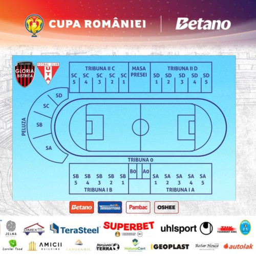 Bilete disponibile pentru meciul de la Stadionul Jean Pădureanu