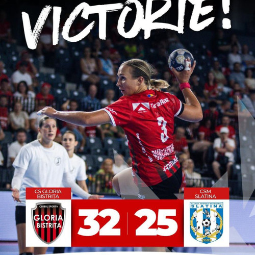 Gloria Bistrița câștigă din nou în Liga Florilor, al 8-lea succes consecutiv