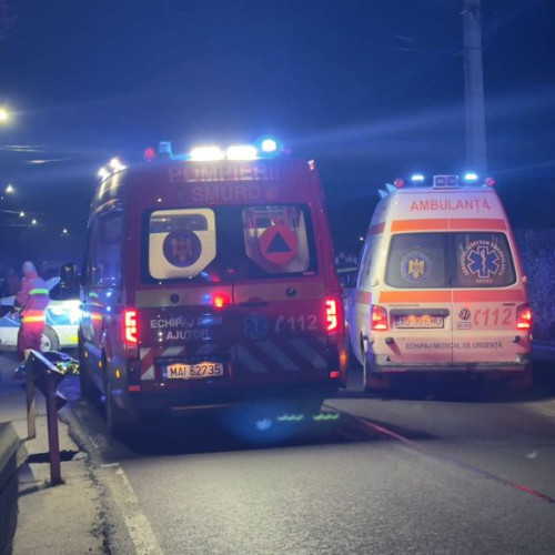 Accident grav la Târgu Jiu, un tânăr rănit după ce un șofer a intrat pe contrasens