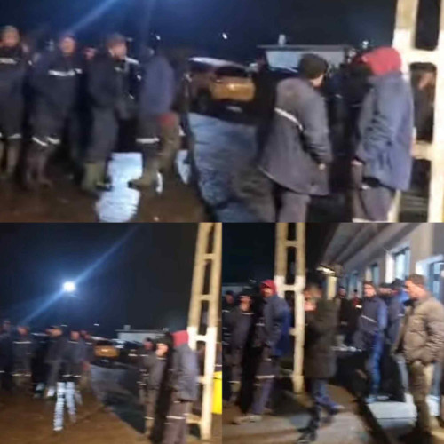 Minerii din Cariera Roșia protestează împotriva tăierii tichetelor de masă