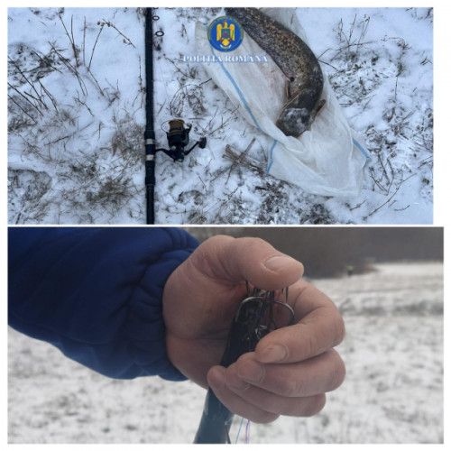 Pescuit ilegal pe râul Siret, depistați doi bărbați în flagrant