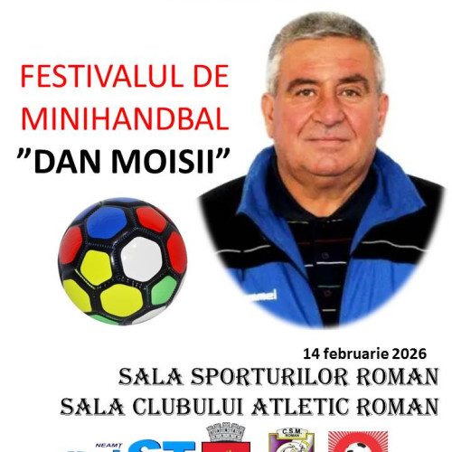 Festivalul de mini-handbal „Dan Moisii” revine la Roman pe 14 februarie
