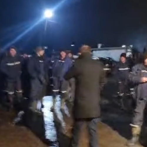 Minerii de la Cariera Roșia protestează din cauza reducerilor salariale