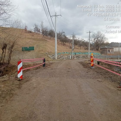 Echipa Drumuri și Poduri Maramureș a înlocuit un podeț afectat