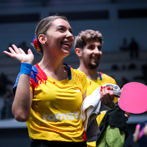 Bernadette Szocs și Eduard Ionescu, medaliați cu aur în dublu mixt