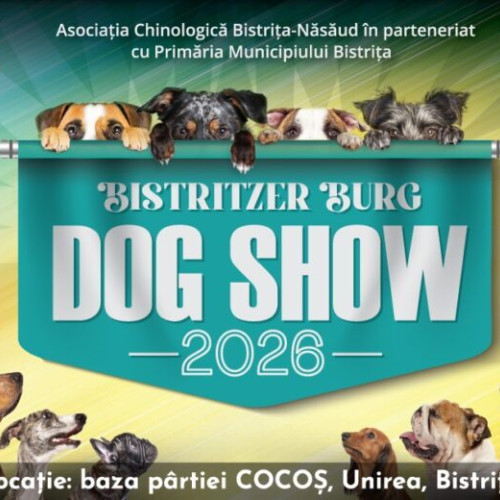 Expoziții de câini internaționale la Bistrița în martie 2026
