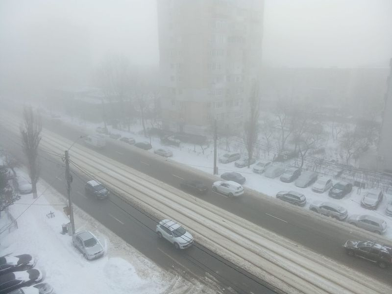 Galațiul trece de la viscol la Cod galben de ceață