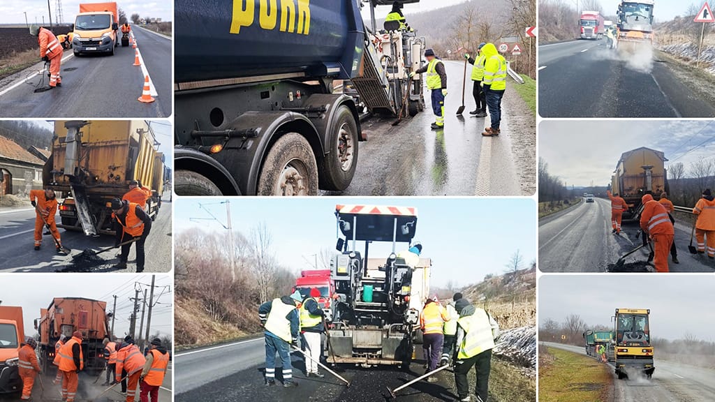 Reparații importante pe drumurile naționale din Timiș și Caraș-Severin