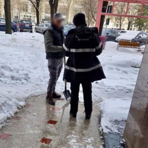Verificări în București: Poliția Locală sancționează neglijența în deszăpezire
