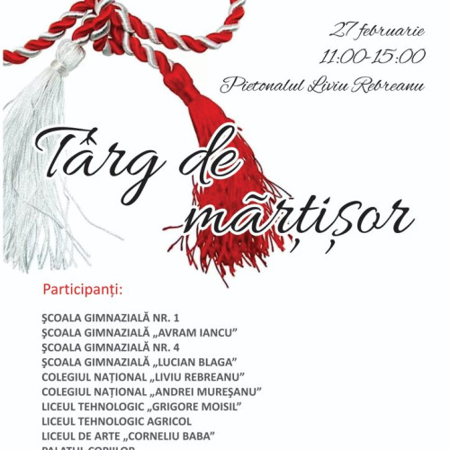 Elevii din Bistrița promovează primăvara cu mărțișoare handmade