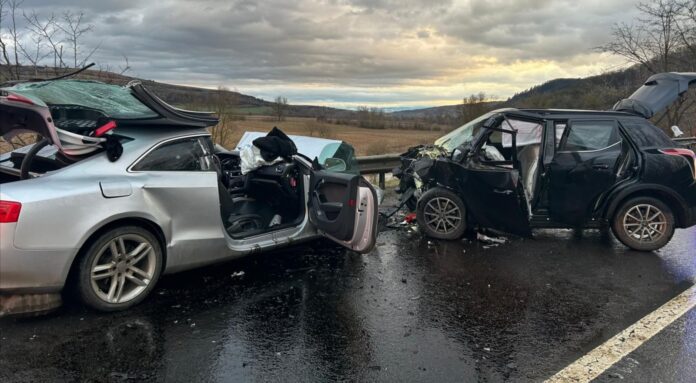 Accident grav pe DN 14, în zona Șeica Mare, județul Sibiu