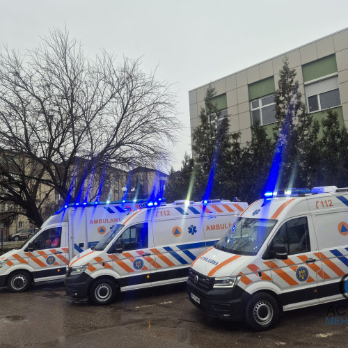 Serviciul de Ambulanță din Mehedinți își modernizează flota cu fonduri europene