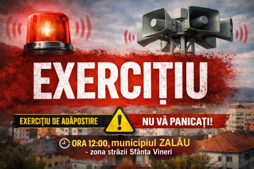 Sirenă de alarmă activă astăzi în zona străzii Sfânta Vineri
