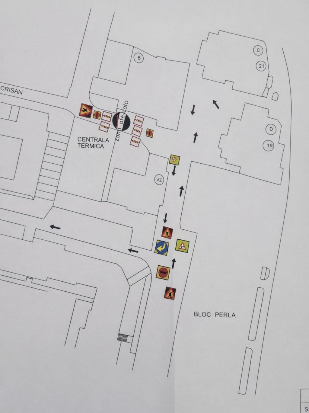 Trafic restricționat în Zalău pentru lucrări la infrastructură