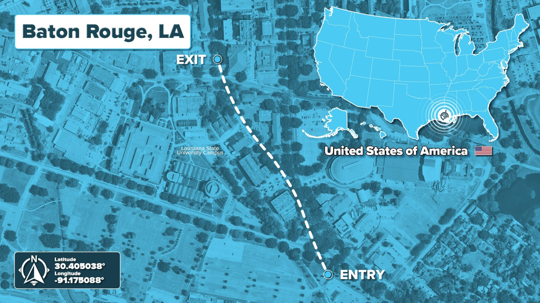 2tone 1080 - Brownline USA Drillguide Baton Rouge LSU Spartan Directional HDD