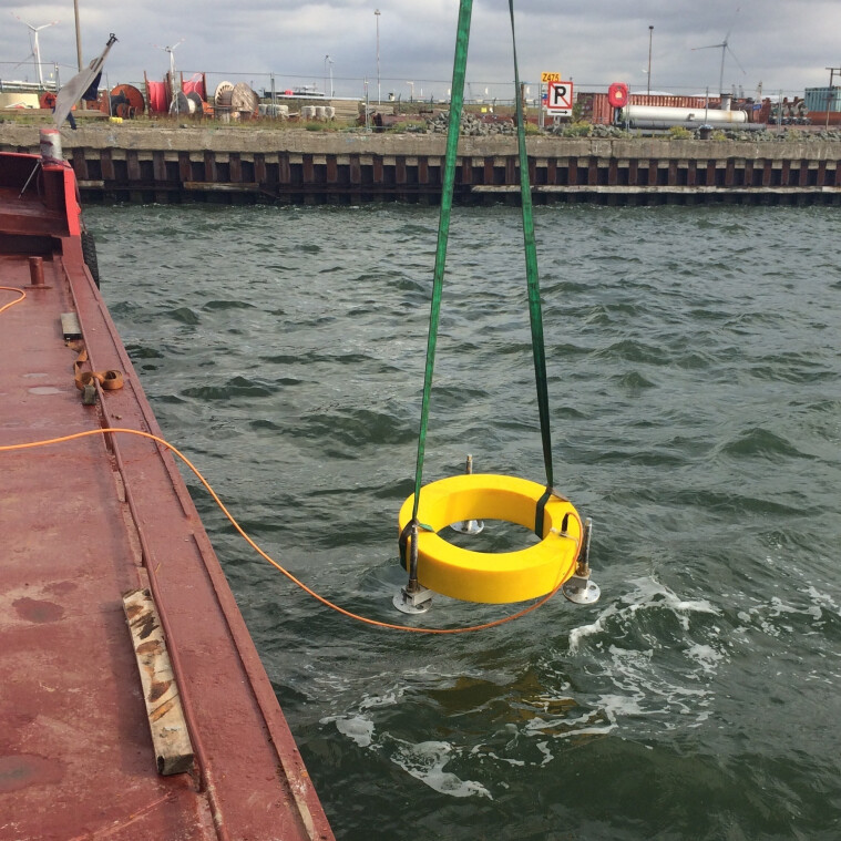 Unterwasserversion des GPS-Tracks