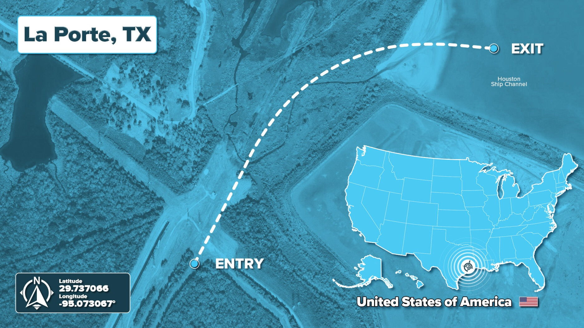 2tone Brownline Drillguide La Porte TX Drilltech HDD crossing