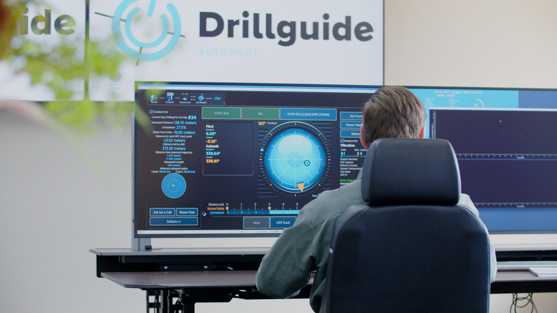 Drillguide Autopilot Brownline control room