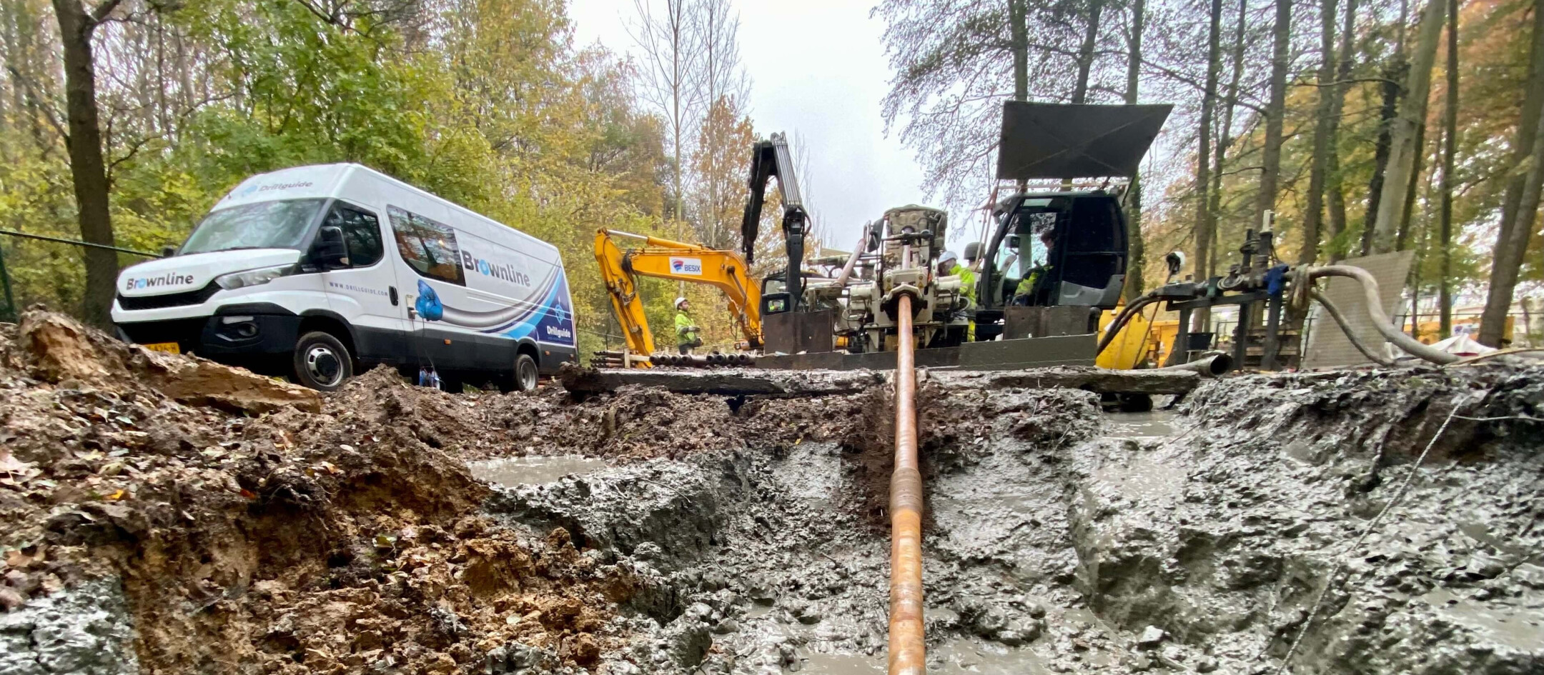 Sleufloze pijpinstallatie