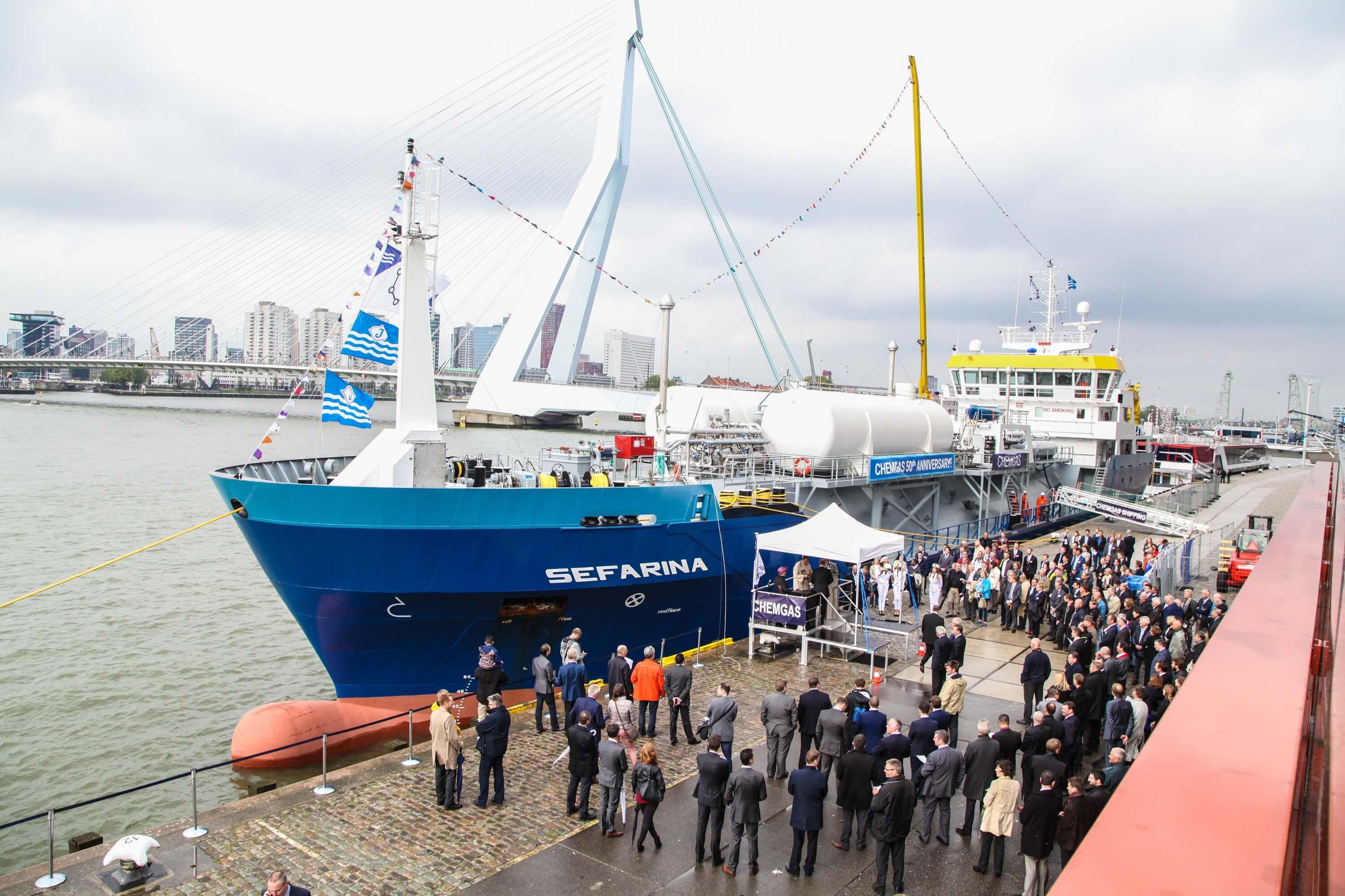 nautische events zoals scheepsdoop, naming ceremony, first call