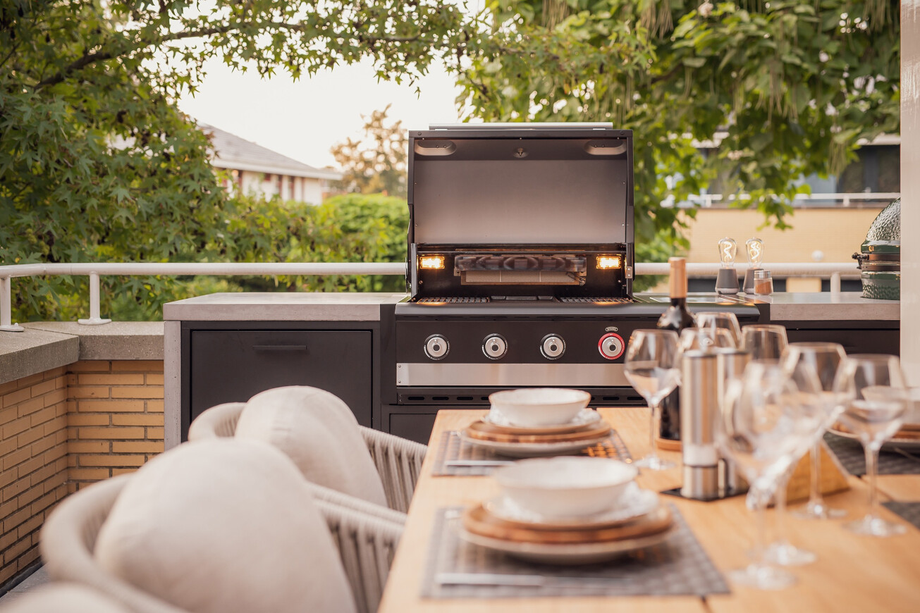 Betonlook buitenkeuken