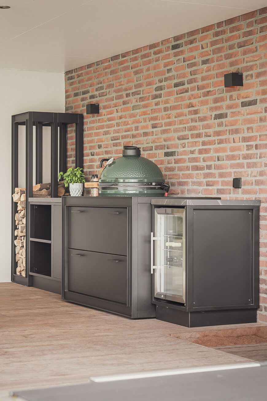 Industriële buitenkeuken