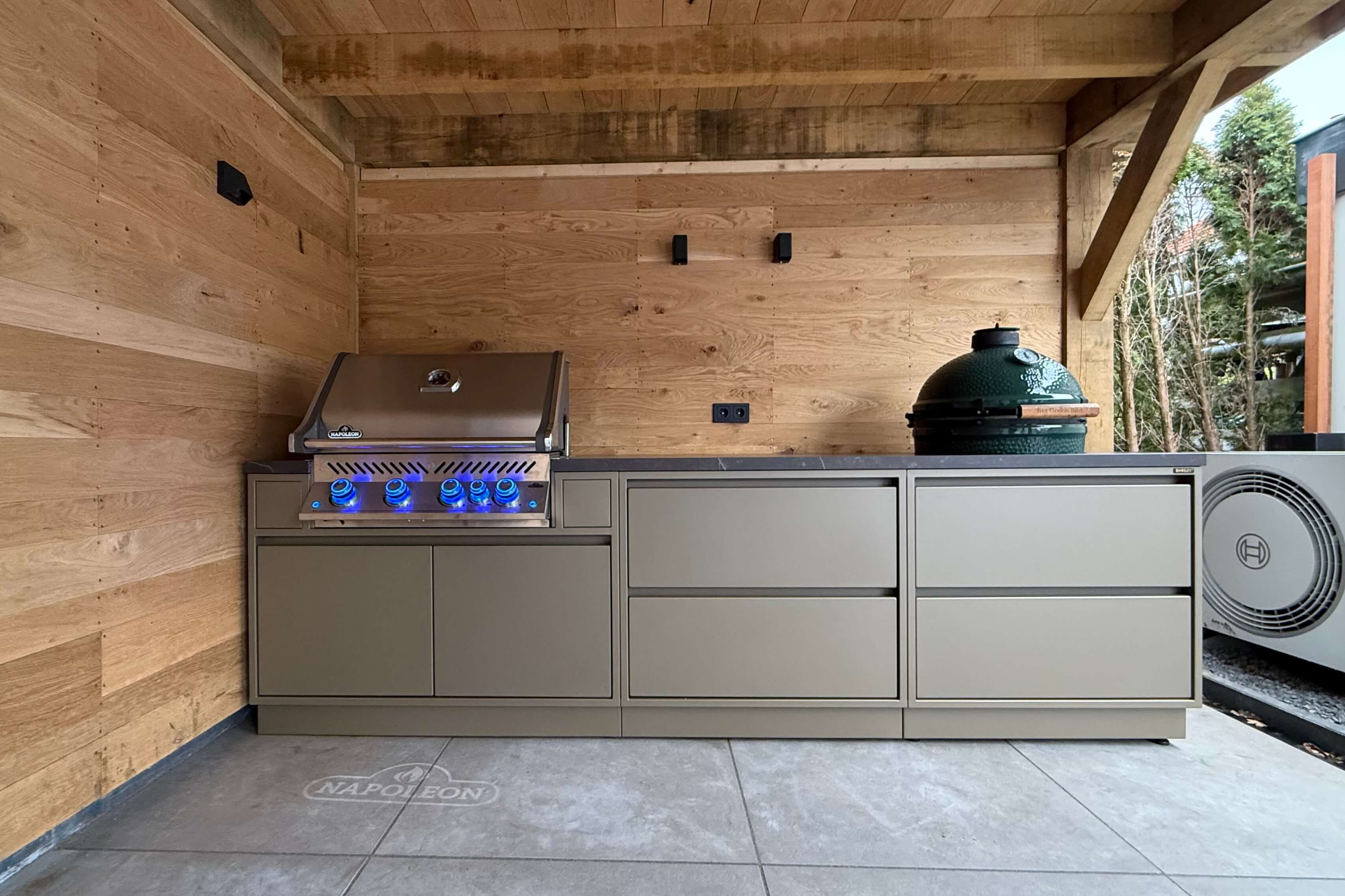 Maatwerk buitenkeuken - Muiderberg Dual Grill Edition