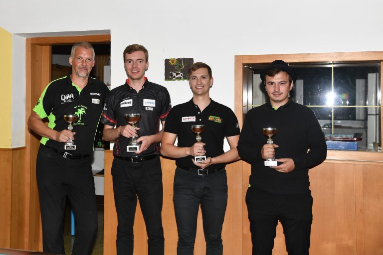 Ergebnis des 9-Ball-Turniers der Allgemeinen Klasse beim Billardvolksfest Kirchberg