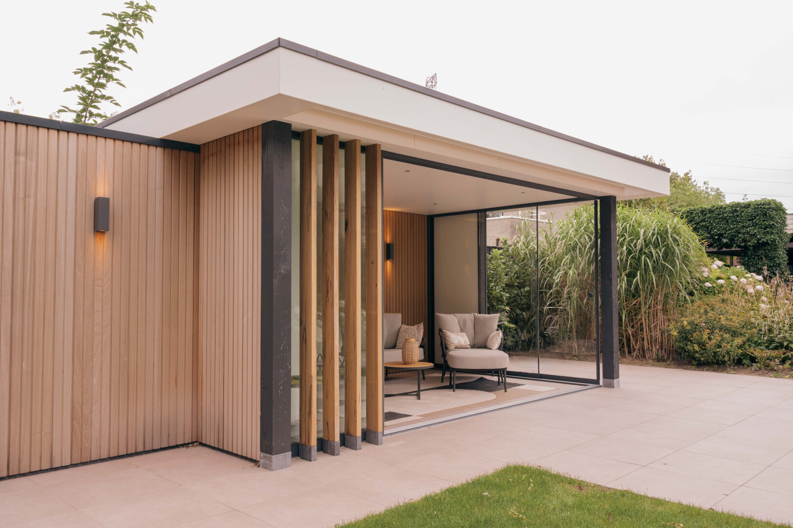 Tuinkamer | verlichting | luxe houtbouw | Buitenpracht