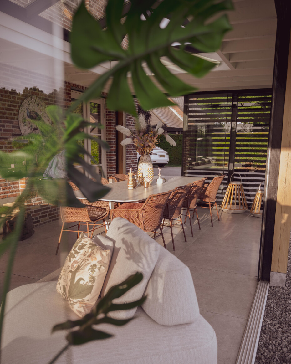 Houten veranda, Ede, lamellen