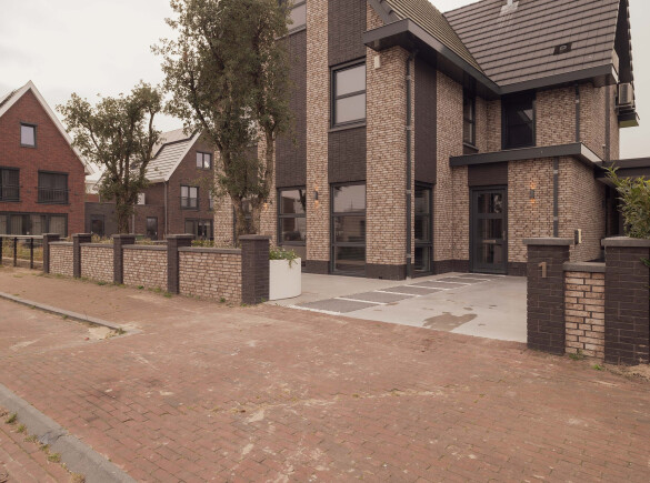 Voortuin inspiratie met oprit