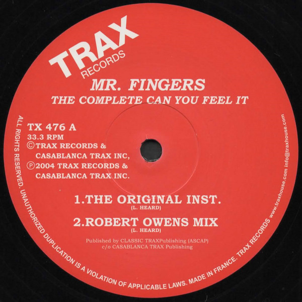 Mr. Fingers — The Complete Can You Feel It