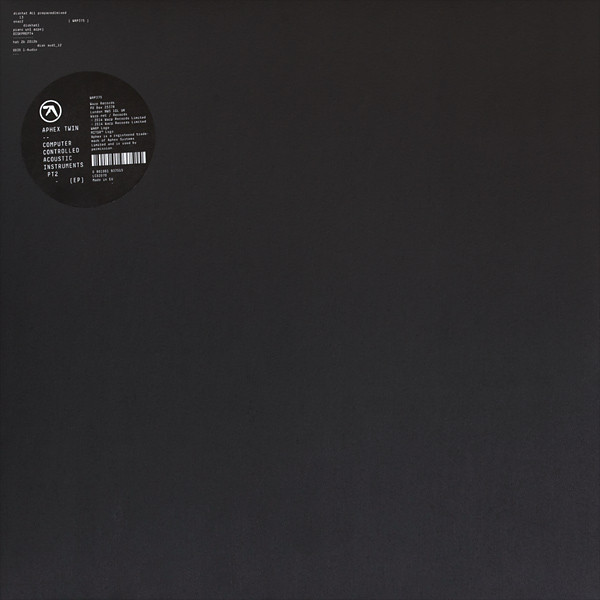Aphex Twin — Computer Controlled Acoustic Instruments Pt2 (EP)