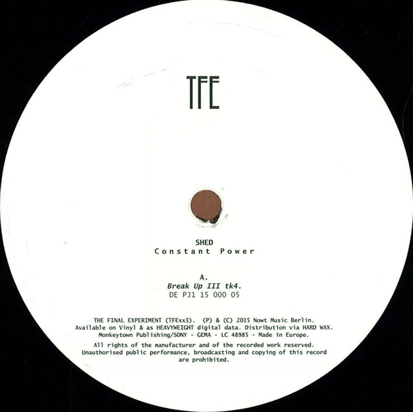 Shed — Constant Power