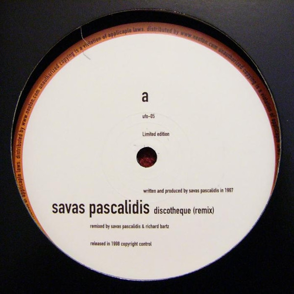 Savas Pascalidis — Discotheque (Remix) / Sugarland Express