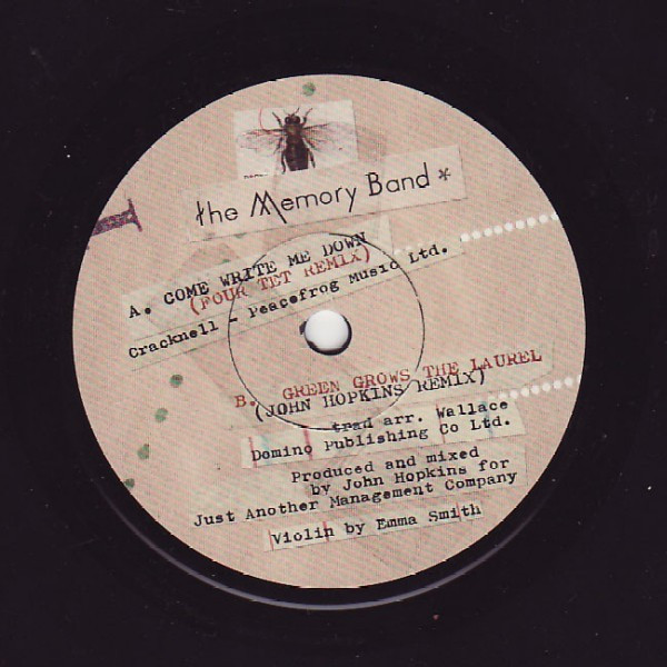 The Memory Band — Come Write Me Down / Green Grows The Laurel