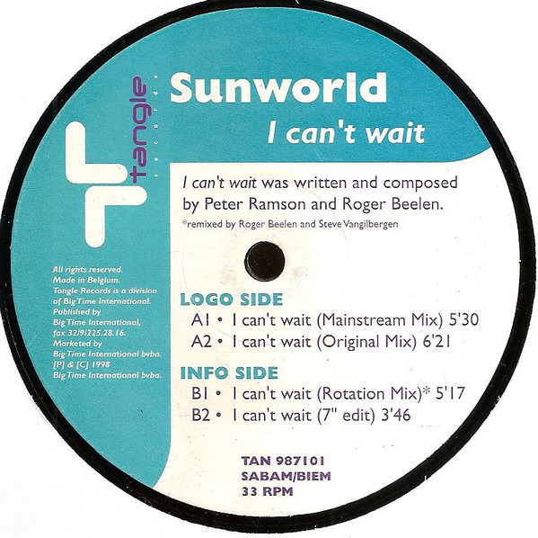 Sunworld — I Can't Wait
