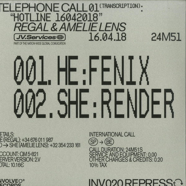 Regal | Amelie Lens — Involve 020