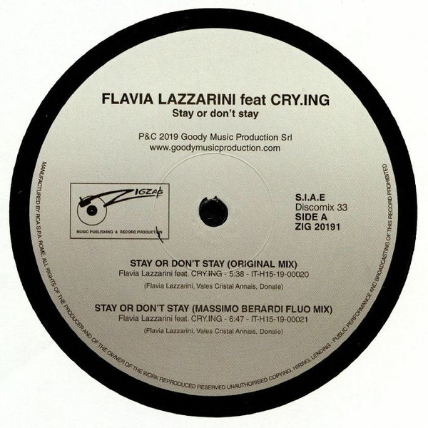 Flavia Lazzarini Feat CRY.ING — Stay Or Don't Stay
